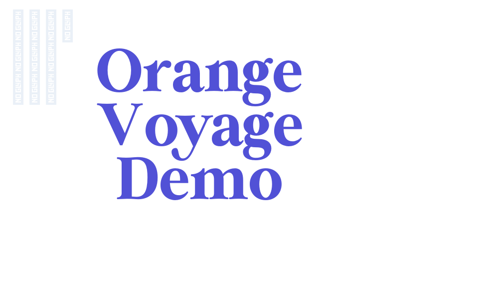 Orange Voyage Demo-font-download