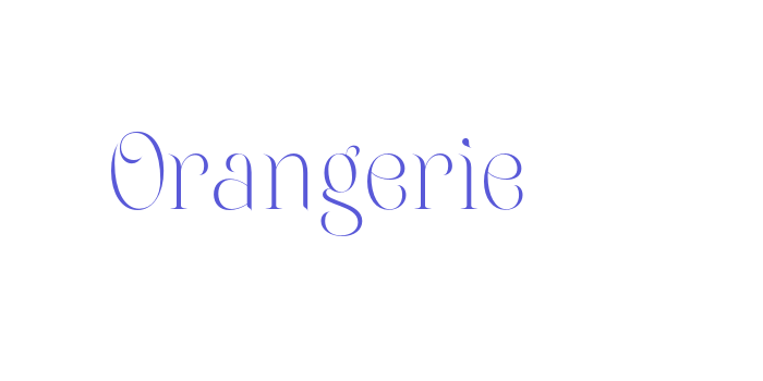 Orangerie Font