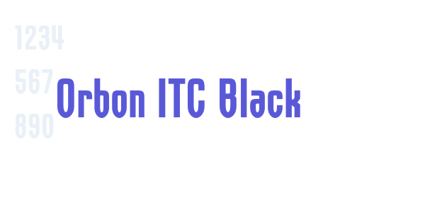 Orbon ITC Black font free