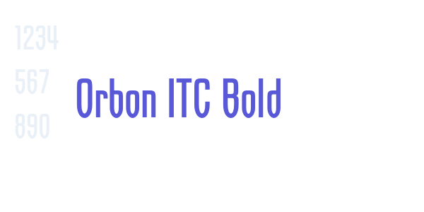 Orbon ITC Bold font free