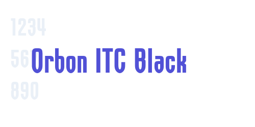 Orbon ITC Black-font-download
