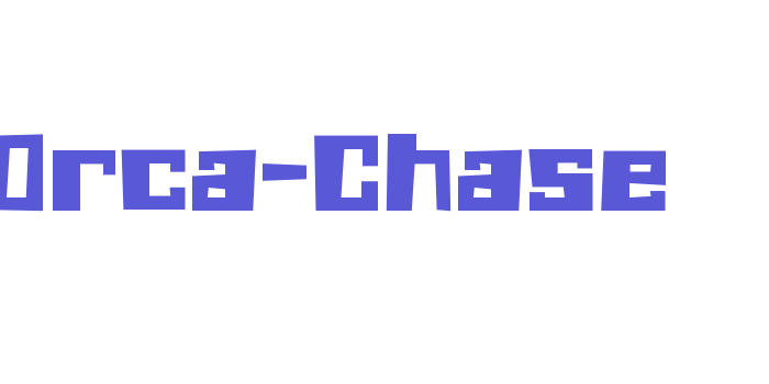 Orca-Chase Font