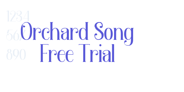 Orchard Song Free Trial font free