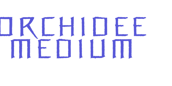 Orchidee Medium Font