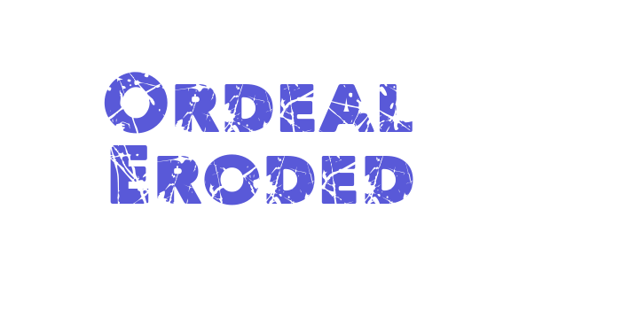 Ordeal Eroded Font Download