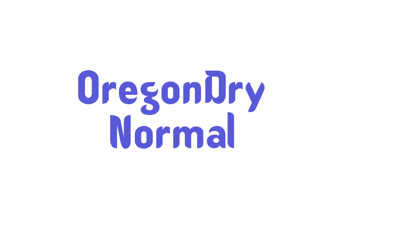 OregonDry Normal Font