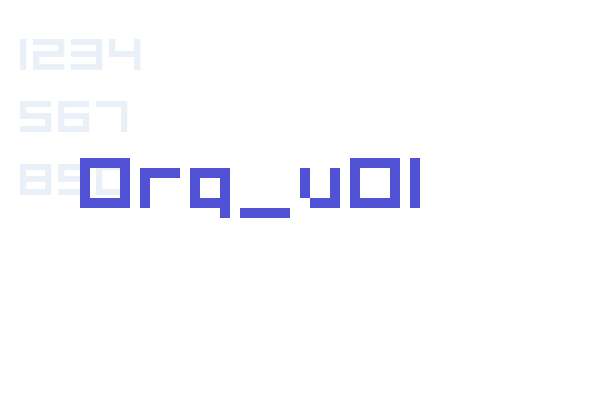 Org_v01 Font Download