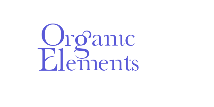 Organic Elements Font Download