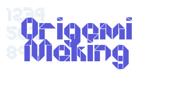 Origami Making font free