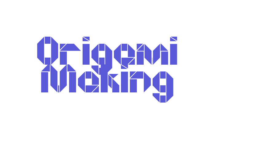 Origami Making Font Download