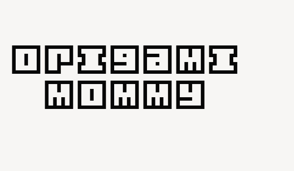 Origami Mommy Font