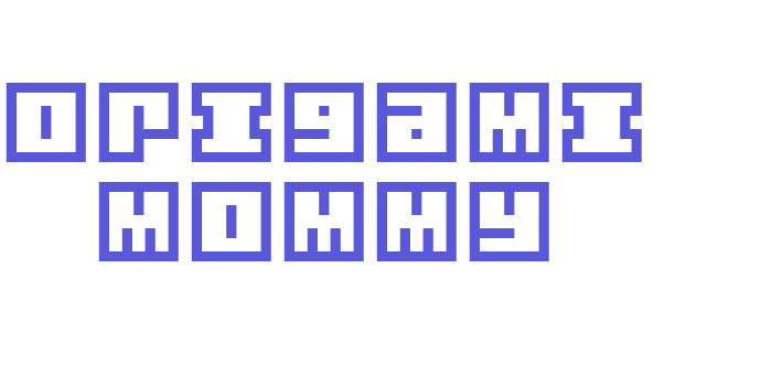 Origami Mommy Font