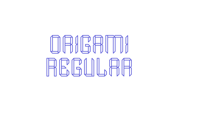 Origami Regular Font Download