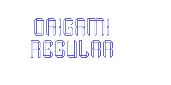 Origami Regular Font