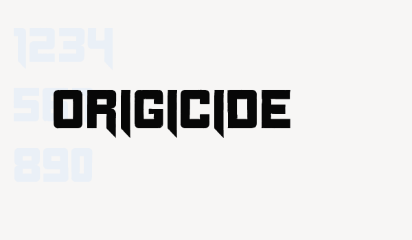 Origicide Font