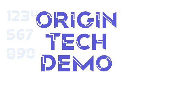 Origin Tech Demo font free