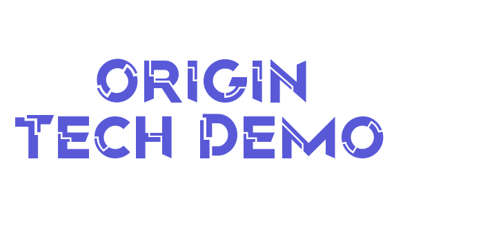 Origin Tech Demo Font Download