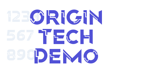 Origin Tech Demo-font-download