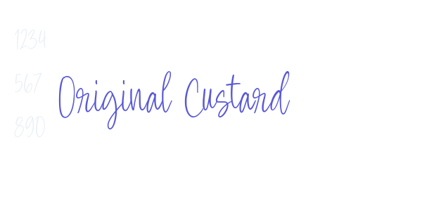 Original Custard font free