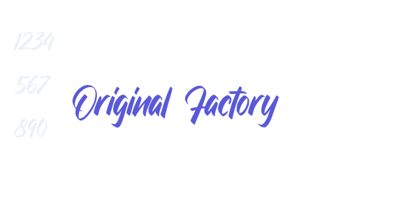 Original Factory font