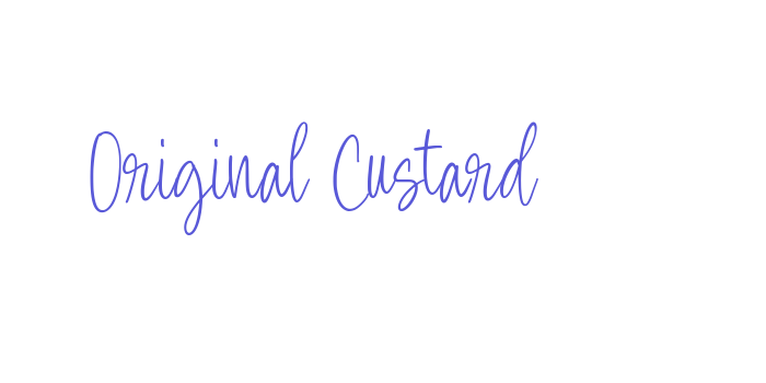 Original Custard Font