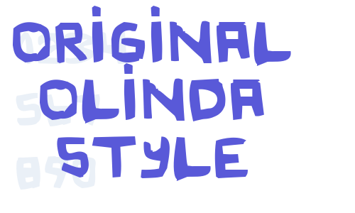 Original Olinda Style Font Download