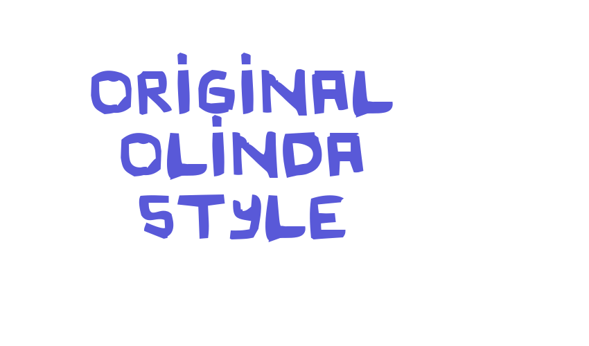 Original Olinda Style Font