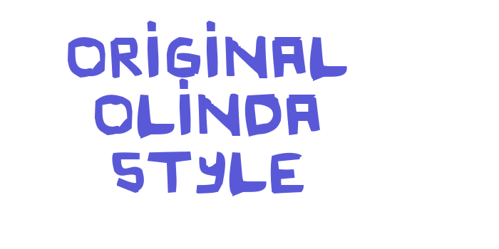 Original Olinda Style Font Download