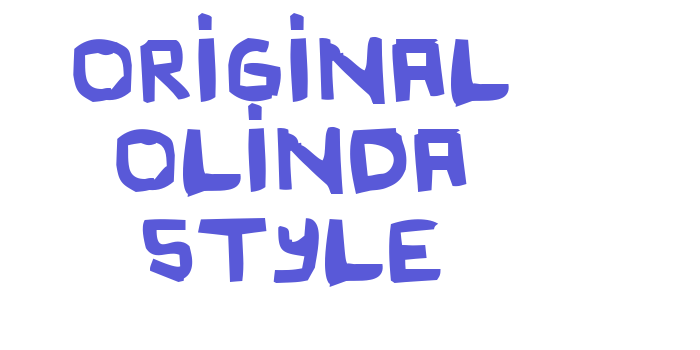 Original Olinda Style Font