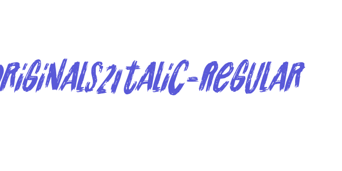 Originals2Italic-Regular Font Download