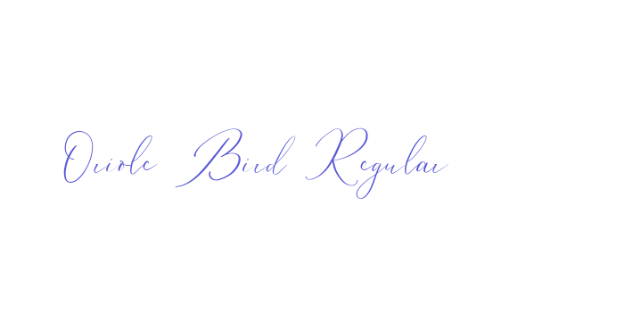 Oriole Bird Regular Font Download