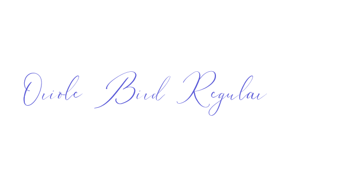 Oriole Bird Regular Font