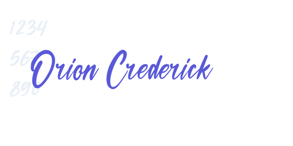 Orion Crederick font free