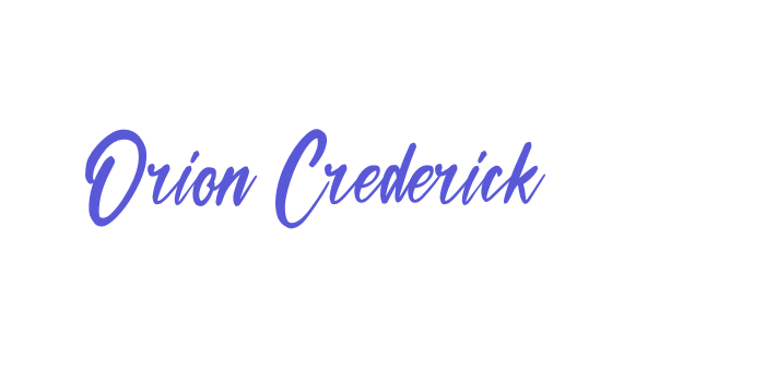 Orion Crederick Font Download