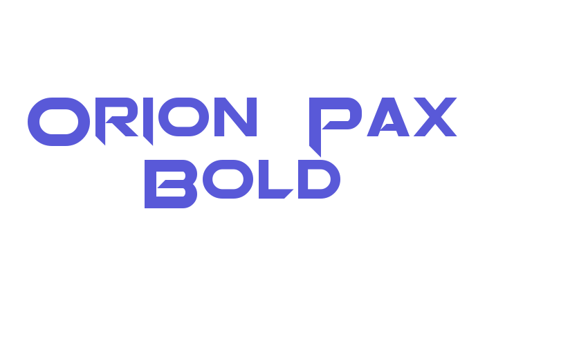 Orion Pax Bold Font Download