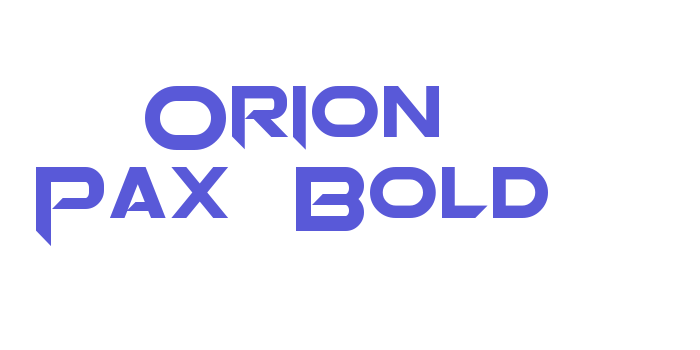 Orion Pax Bold Font Download