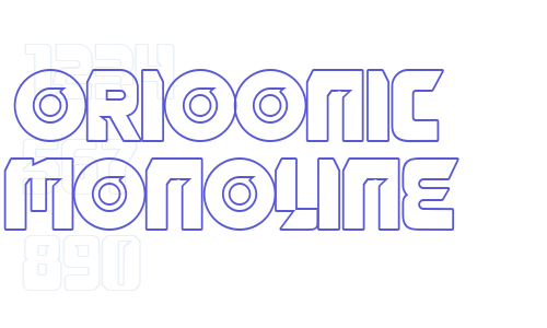 Orioonic Monoline Font Download