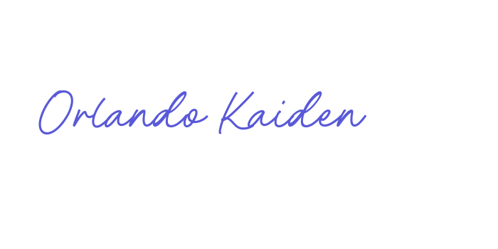 Orlando Kaiden Font Download