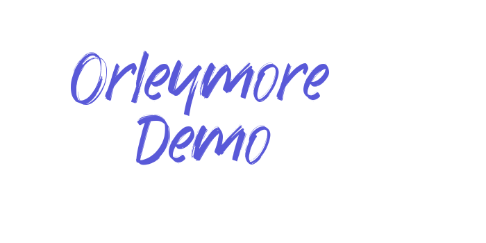 Orleymore Demo Font