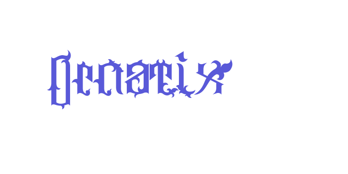 Ornatix Font Download