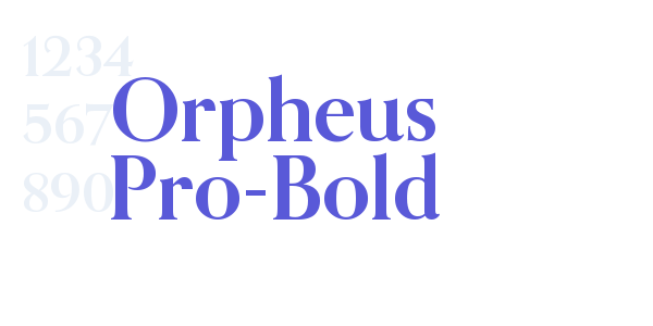 Orpheus Pro-Bold font free