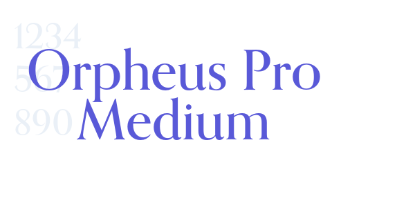 Orpheus Pro Medium font free