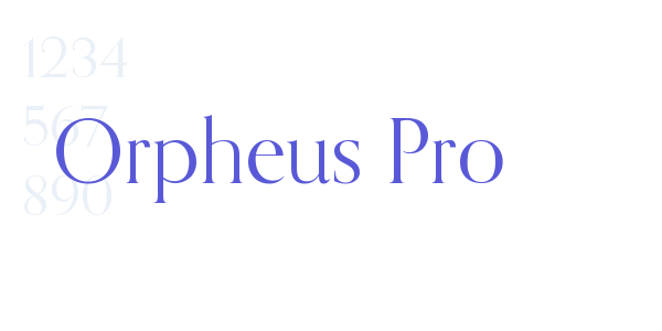 Orpheus Pro font free