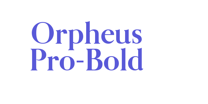 Orpheus Pro-Bold Font