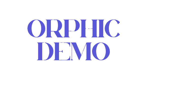 Orphic Demo Font