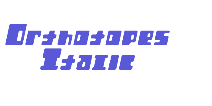 Orthotopes Italic Font Download