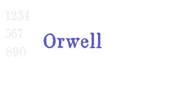 Orwell font