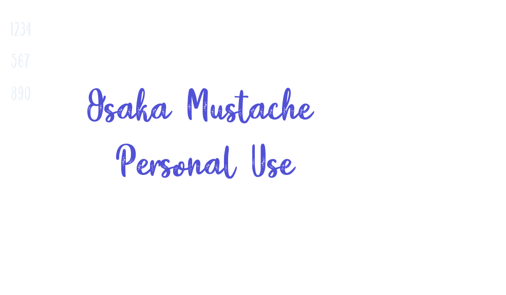 Osaka Mustache – Personal Use-font-download