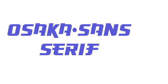 Osaka-Sans Serif Font Download