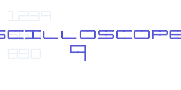 Oscilloscope 4 font free